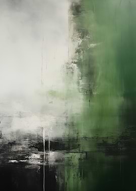 Abstract Green Texture Art