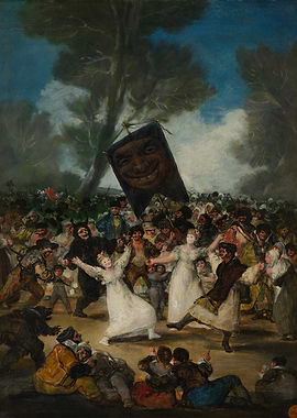 The Burial of the Sardine Painting