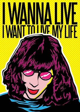 Joey Ramone Pop Art Portrait