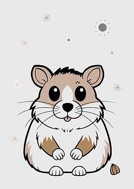 Plush Hamster with Nut.