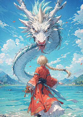 Anime Girl Dragon