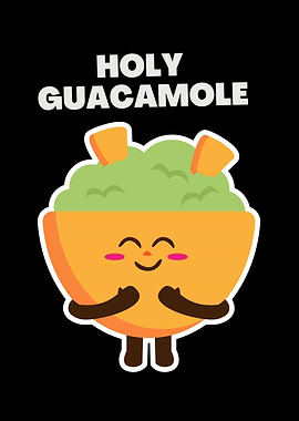 Holy Guacamole Cartoon Illustration
