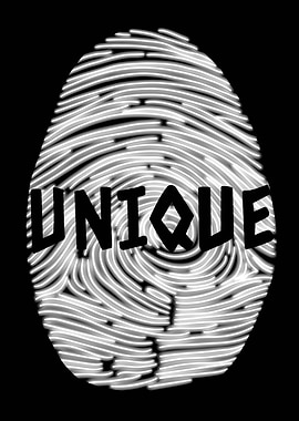 UNIQUE - Fingerprint Identity Art