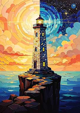 Guiding Light - Lighthouse Between Two Worlds