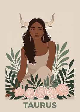 Taurus Zodiac Sign Illustration