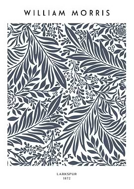 William Morris Larkspur Floral Pattern