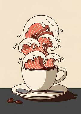 Ukiyo-e Mocha Vortex