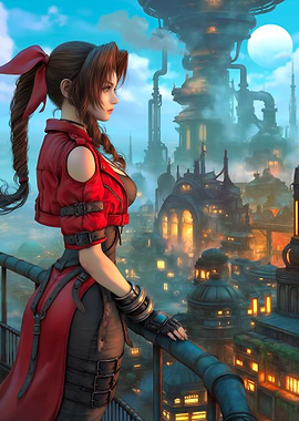 Aerith Gazing at Midgar