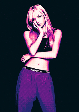 Lisa Blackpink Portrait Art