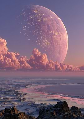 Pink Planet Landscape