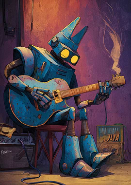 Robot Playing Guitar
