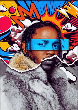 Kendrick Lamar Pop Art Portrait