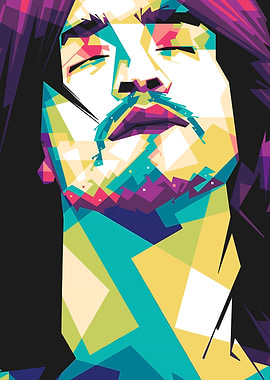 Colorful Portrait Illustration of a Man