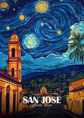 San Jose Costa Rica Starry Night