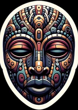 Abstract Mask with Intricate Details