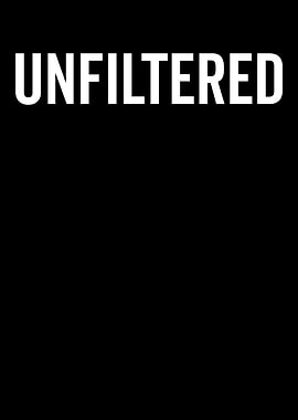 Unfiltered Text on Black Background