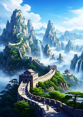 Great Wall of China Landscape