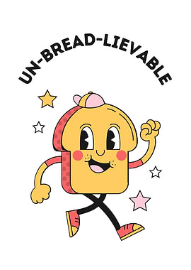 Un-bread-lievable Cartoon Bread Character