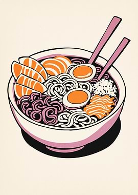 Ramen Bowl Japanese