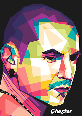 Chester Bennington Pop Art Portrait