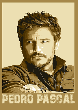 Pedro Pascal Portrait Art