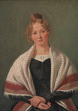 Portrait of a Woman with Shawl