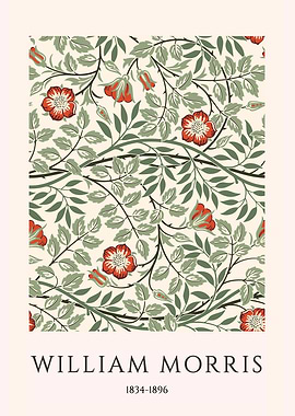 William Morris Floral Pattern Art Print