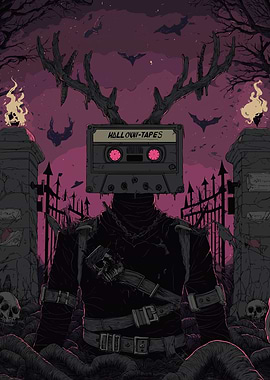 Hallowi-Tapes Cassette Head Character