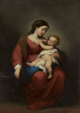 Madonna and Child Painting