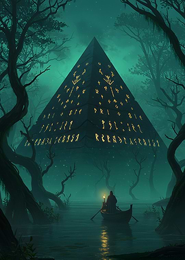 Mystical Pyramid in Swamp