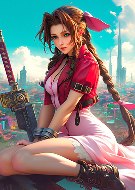 Aerith Gainsborough in Midgar