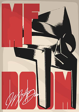 MF DOOM Mask Poster