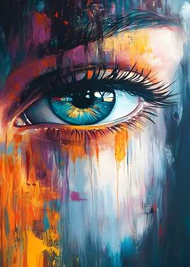 Abstract Eye Painting