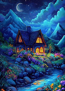 Enchanted Cottage Night