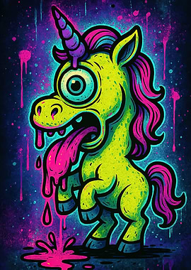 Unicorn Dripping Tongue