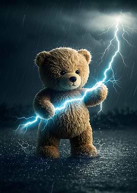 Teddy Bear with Lightning Power