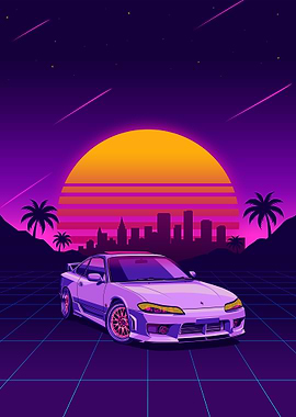 nissan silvia s15 kouki Synthwave