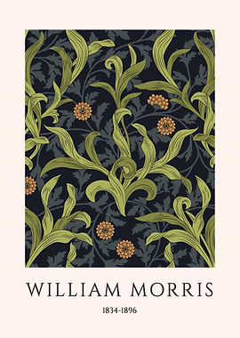 William Morris Floral Pattern Art Print