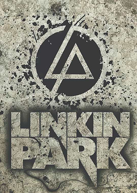 Linkin Park Logo on Grunge Background