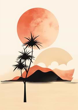 Minimalist Boho Landscape