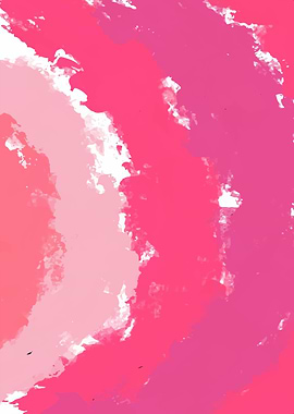 Abstract Pink Watercolor Painting