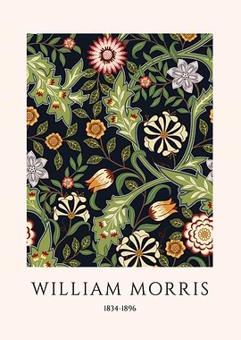 William Morris Floral Pattern Art
