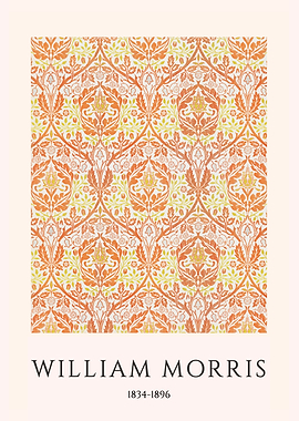 William Morris Floral Pattern Art Print