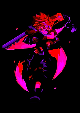 Kingdom Hearts Sora Red and Purple