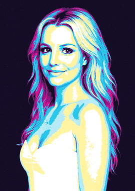 Britney Spears Pop Art Portrait
