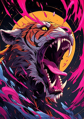 Tiger Abstract Accents Animal