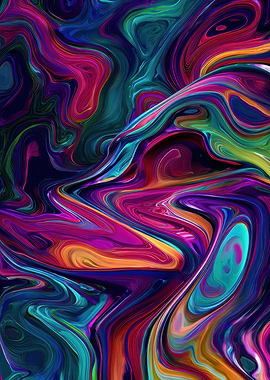 Abstract Colorful Swirls