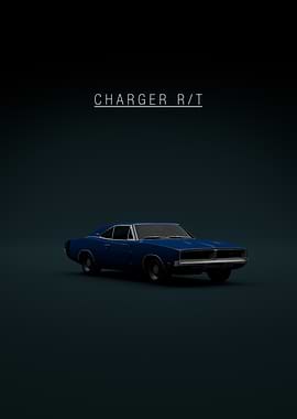 Dodge Charger RT 1969 - Blue Front