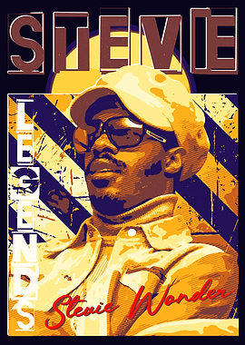 Stevie Wonder Retro style