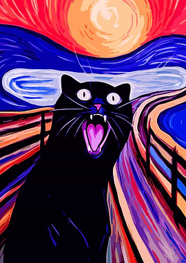 The Scream Cat Parody